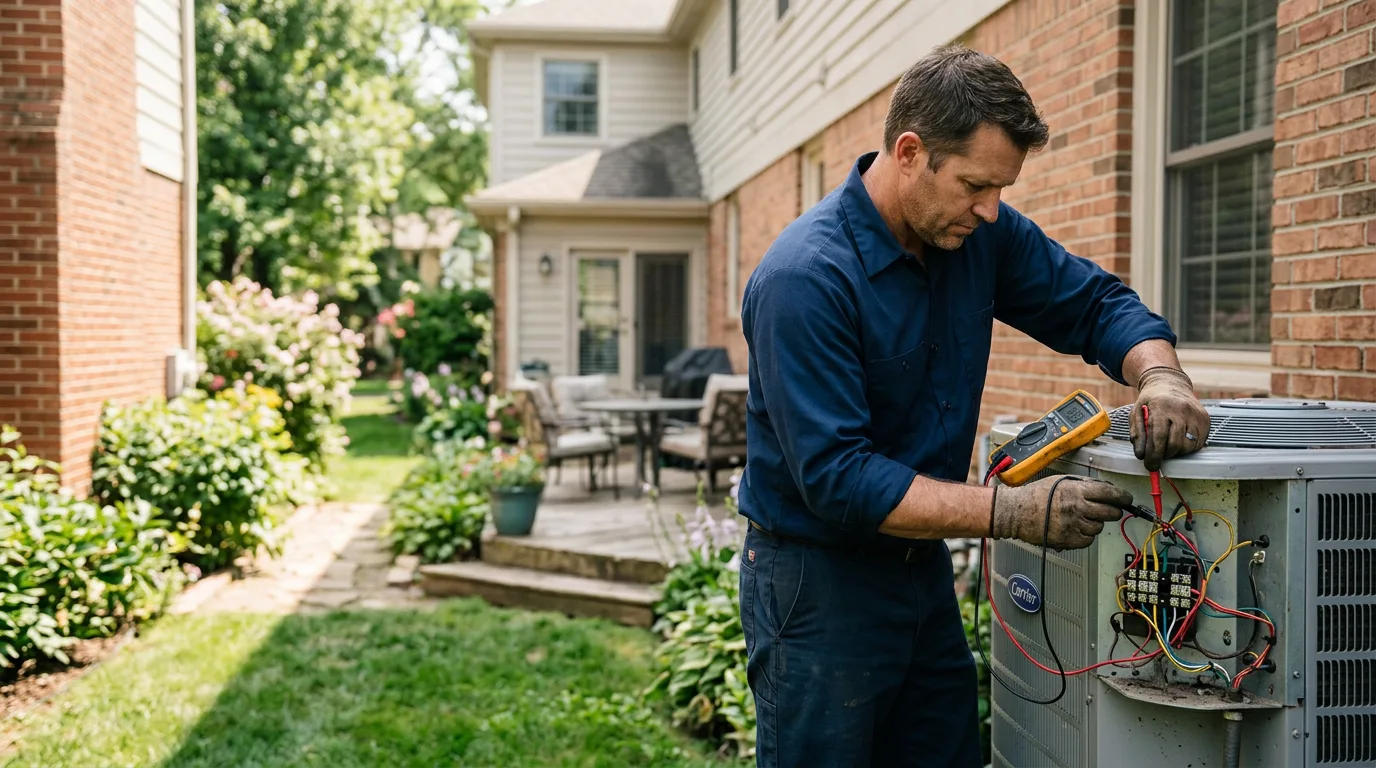 HVAC technician working near Cedarville, CA